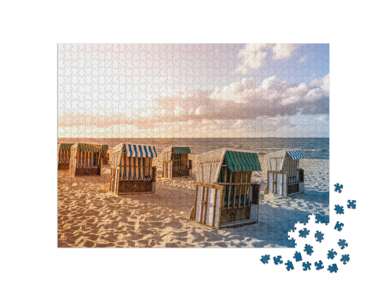 puzzle 1000 dílků „Zinnowitz, Baltské moře, Německo“