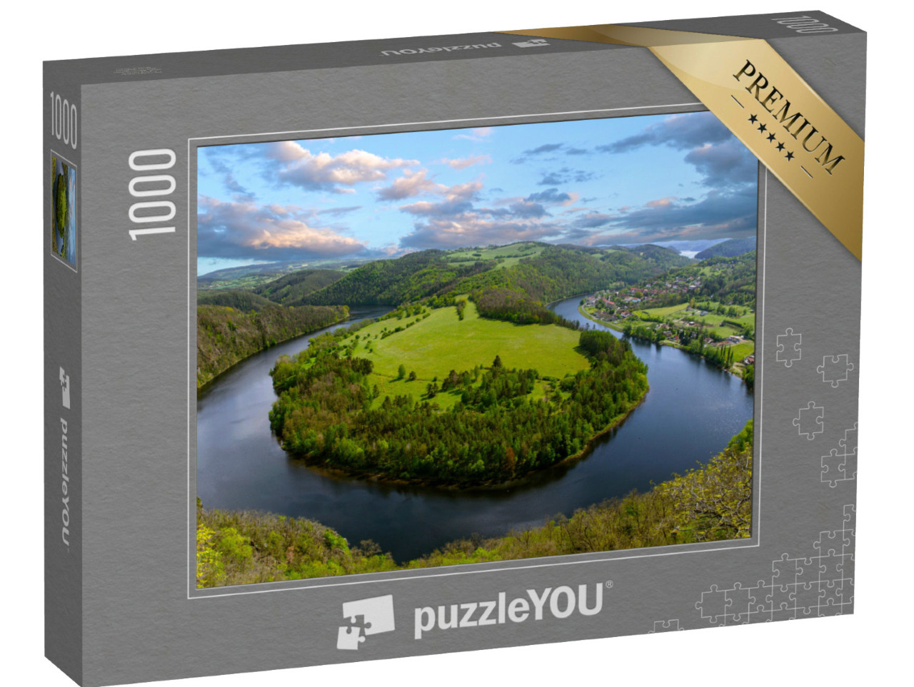 puzzle 1000 dílků „Smyčka Vltava, Česká republika“