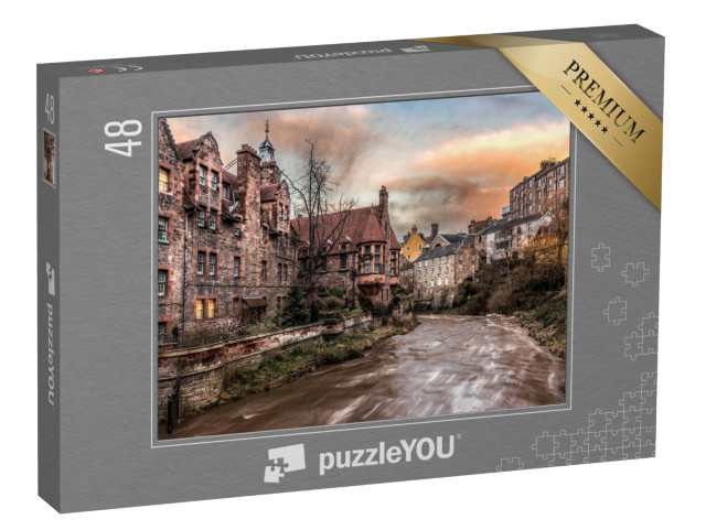 puzzle 48 dílků „Vesnice Dean v Edinburghu, Skotsko“