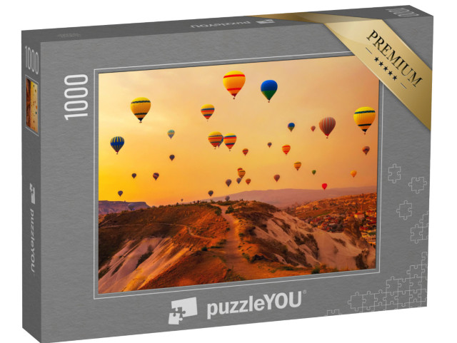 puzzle 1000 dílků „Horkovzdušné balóny nad Tureckem“