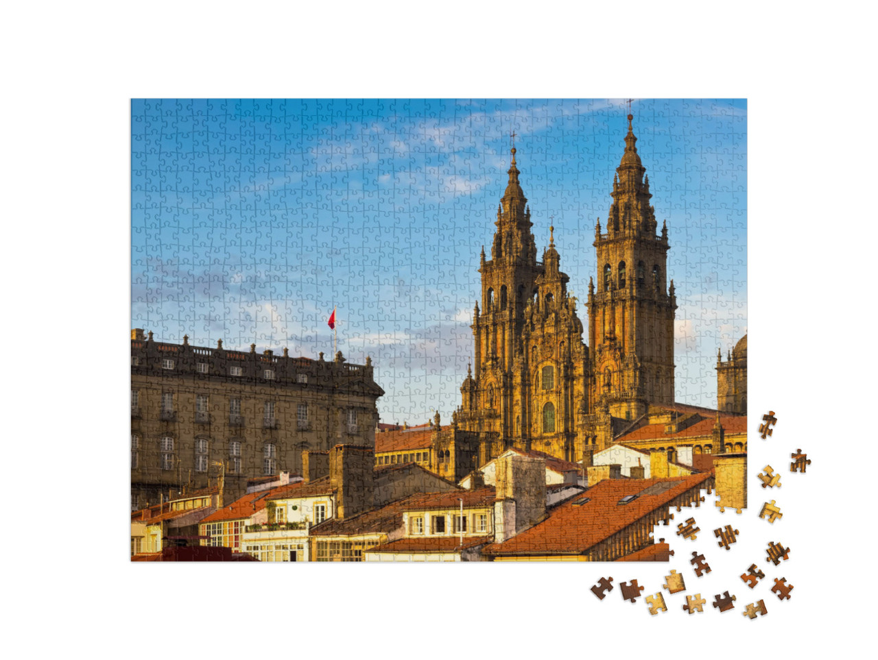 puzzle 1000 dílků „Katedrála v Santiagu de Compostela, Galicie, Španělsko“