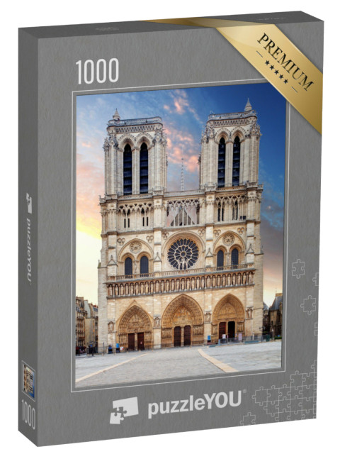 puzzle 1000 dílků „Katedrála Notre Dame, Paříž, Francie“