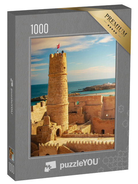 puzzle 1000 dílků „Středověká pevnost Monastir, Tunisko“