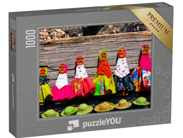 puzzle 1000 dílků „Barevné umění a řemesla z Mexika“
