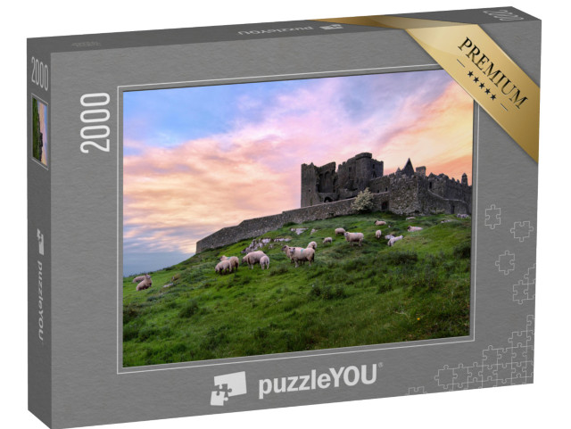 puzzle 2000 dílků „Rock of Cashel, zřícenina hradu, Irsko“