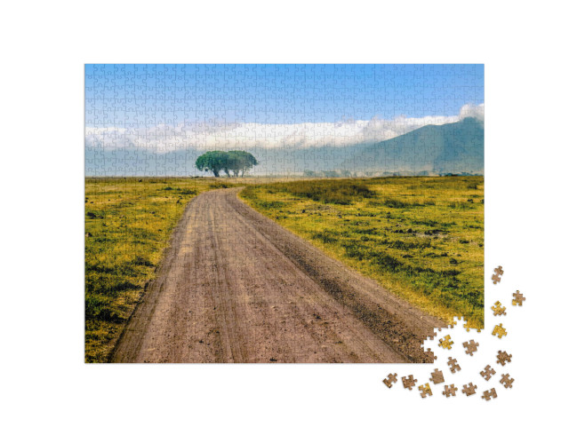 puzzle 1000 dílků „Tanzanie, Afrika“