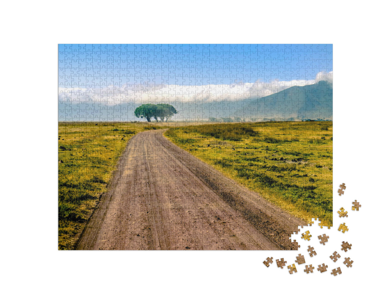 puzzle 1000 dílků „Tanzanie, Afrika“