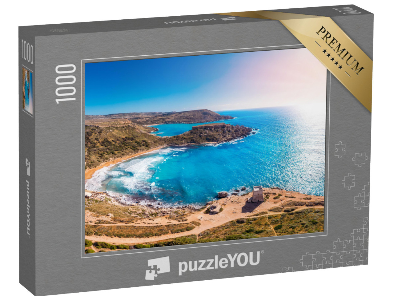 puzzle 1000 dílků „Zlatá zátoka na Maltě“