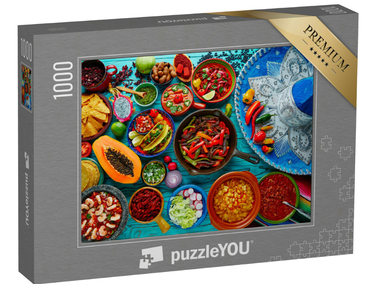 puzzle 1000 dílků „Mexická jídla“