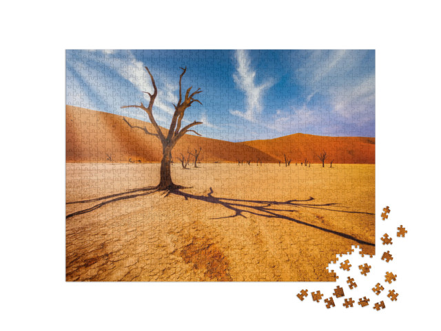 puzzle 1000 dílků „Strom v poušti Namib, Jihoafrická republika“