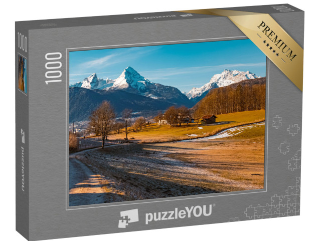 puzzle 1000 dílků „Watzmann a Hochkalter Berchtesgaden, Bavorsko“