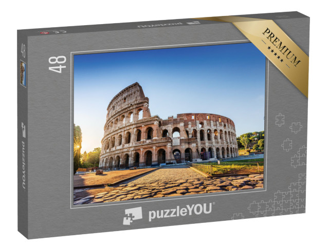 puzzle 48 dílků „Řím: Koloseum při východu slunce“