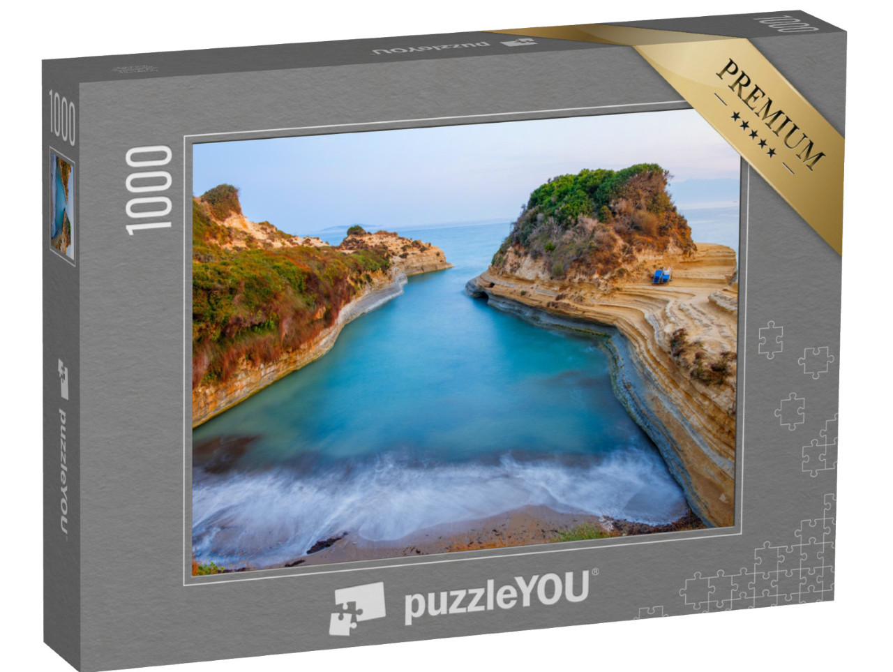 puzzle 1000 dílků „Pláž Canal d'Amour, Korfu, Řecko“