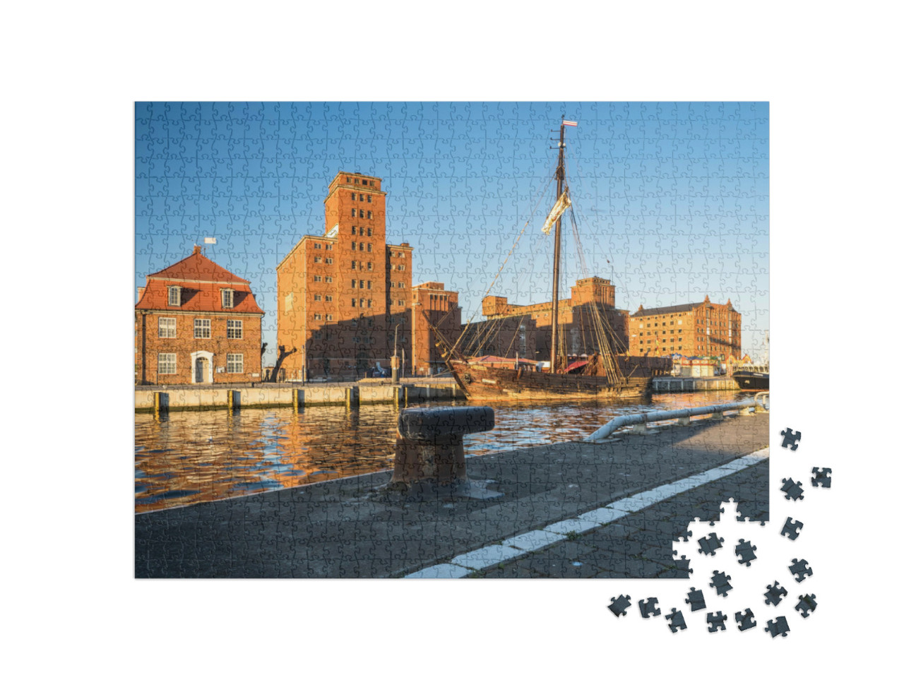 puzzle 1000 dílků „Starý přístav Wismar“