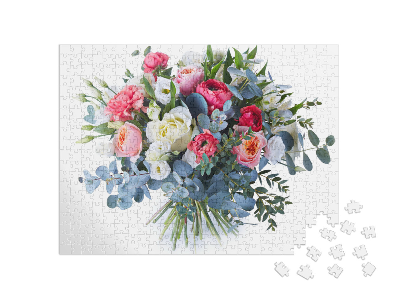 puzzle 500 dílků „Kytice barevných květin“