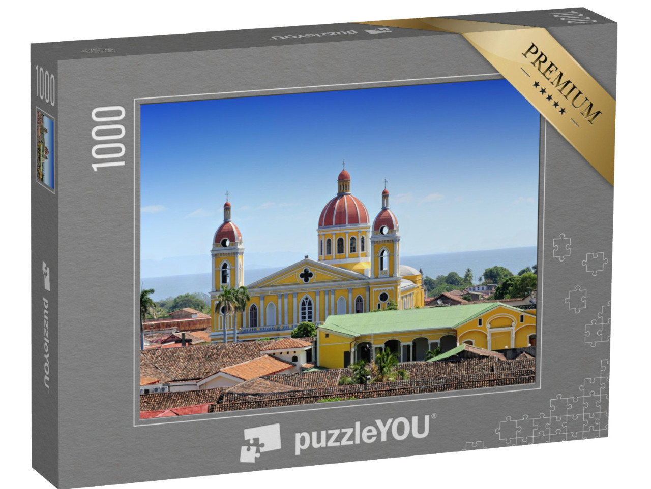 puzzle 1000 dílků „Katedrála v Granadě, Nikaragua, Střední Amerika“