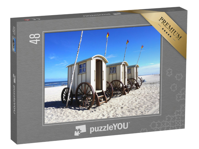 puzzle 48 dílků „Koupací vozík na Norderney, Německo“
