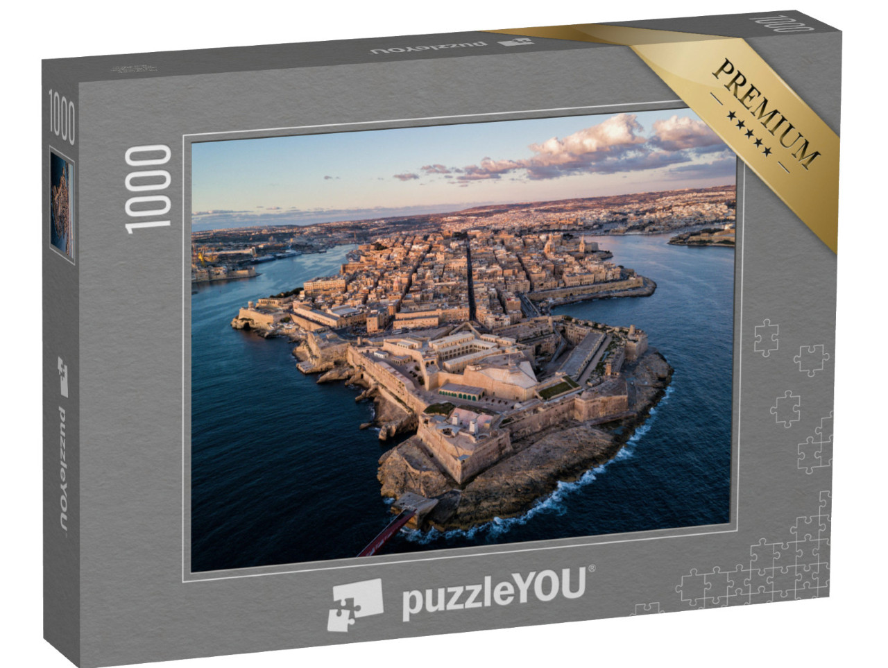 puzzle 1000 dílků „Staré hlavní město Valletta, Malta“