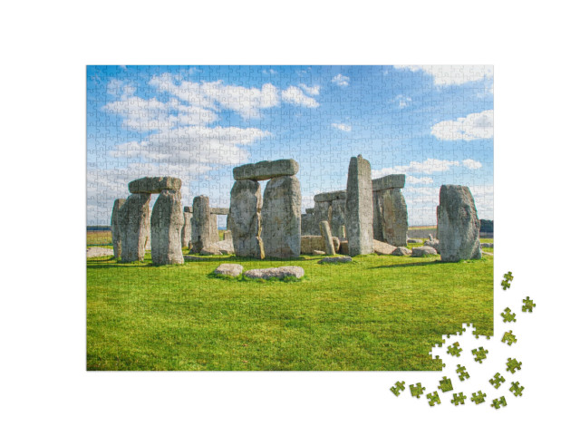 puzzle 1000 dílků „Mystický kamenný kruh Stonehenge, Anglie“