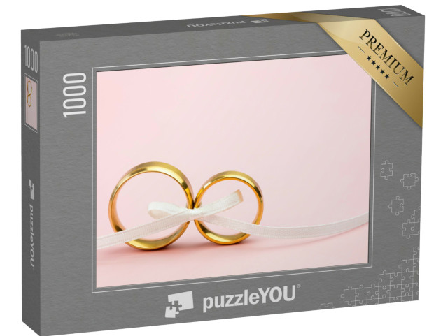 puzzle 1000 dílků „Elegantní svatební nebo zásnubní pozadí - pár“