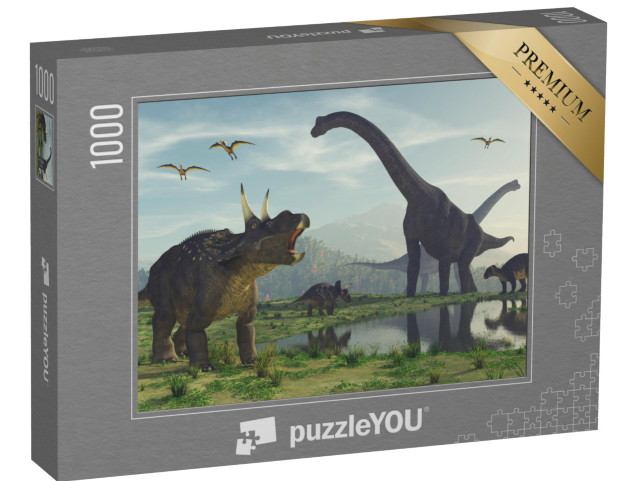 puzzle 1000 dílků „Dinosauři“
