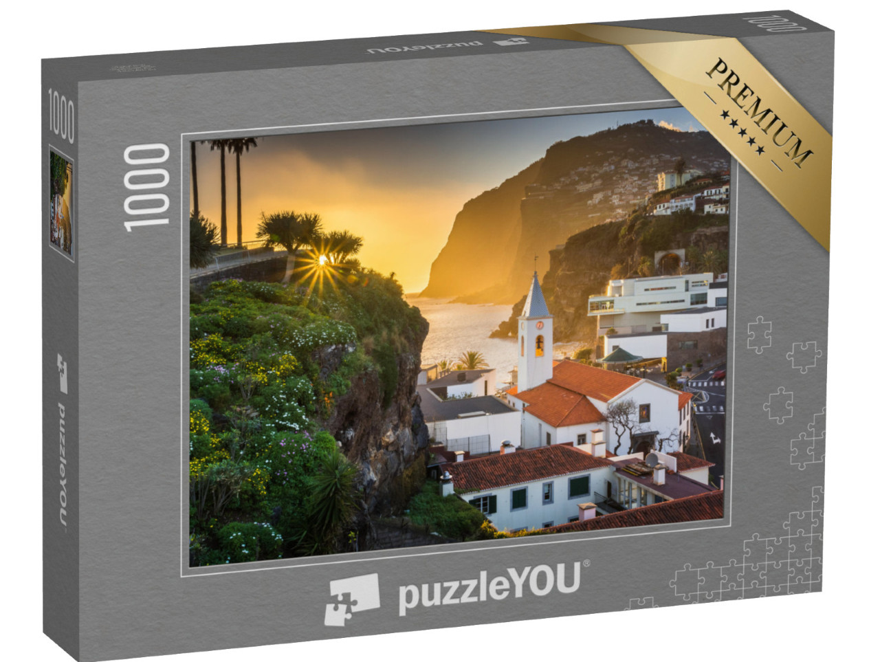 puzzle 1000 dílků „Západ slunce nad Camara de Lobos, Madeira“