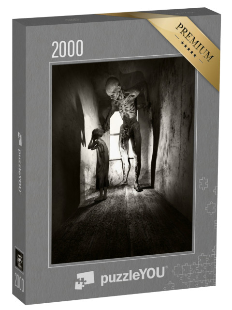puzzle 2000 dílků „Dívky a příšery“
