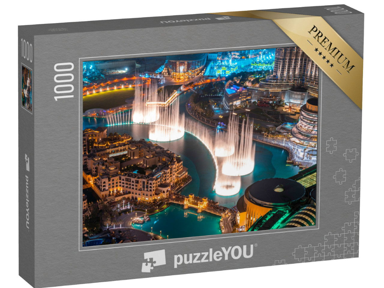 puzzle 1000 dílků „Noční show s tančící fontánou“