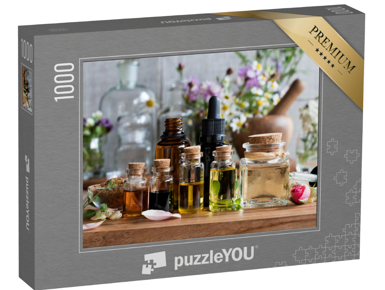 puzzle 1000 dílků „Výběr esenciálních olejů“