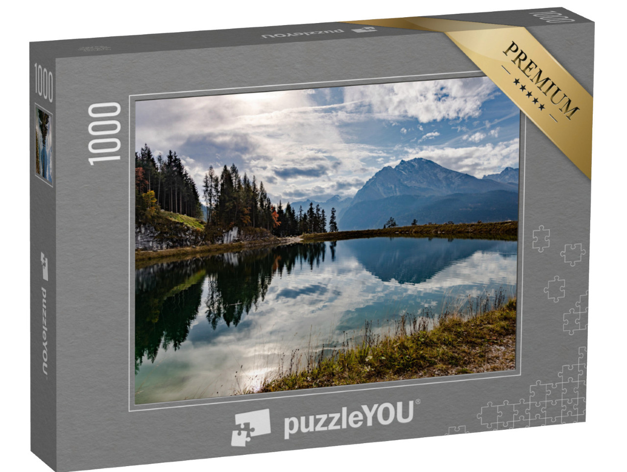 puzzle 1000 dílků „Pohled na hory z Jennerbergu“