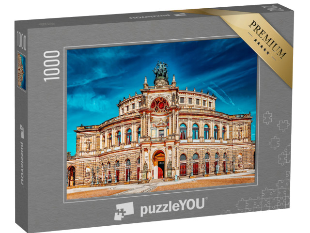 puzzle 1000 dílků „Působivá Semperova opera, Drážďany, Německo“