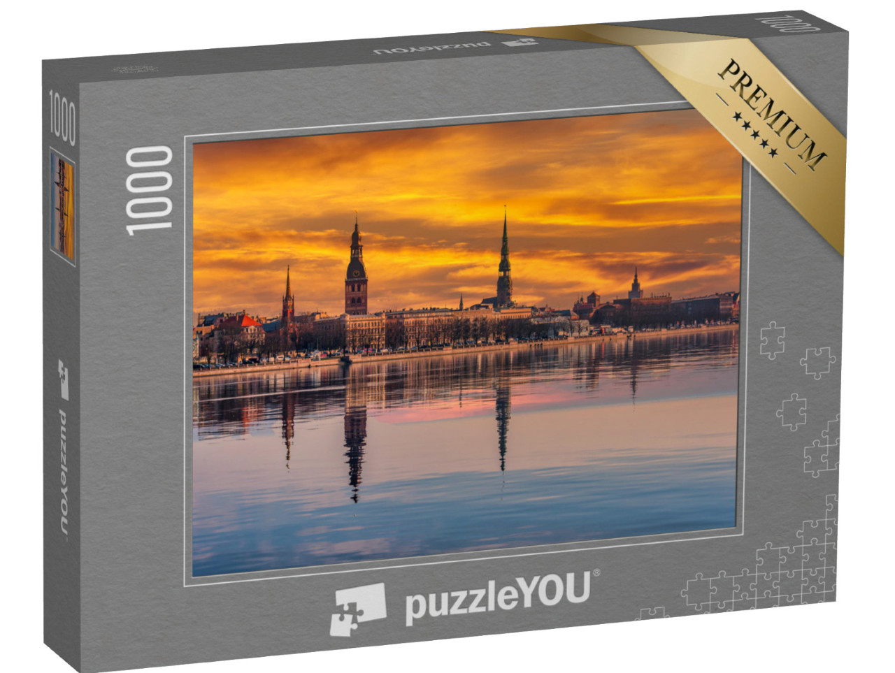 puzzle 1000 dílků „Krajina Rigy, Lotyšsko“