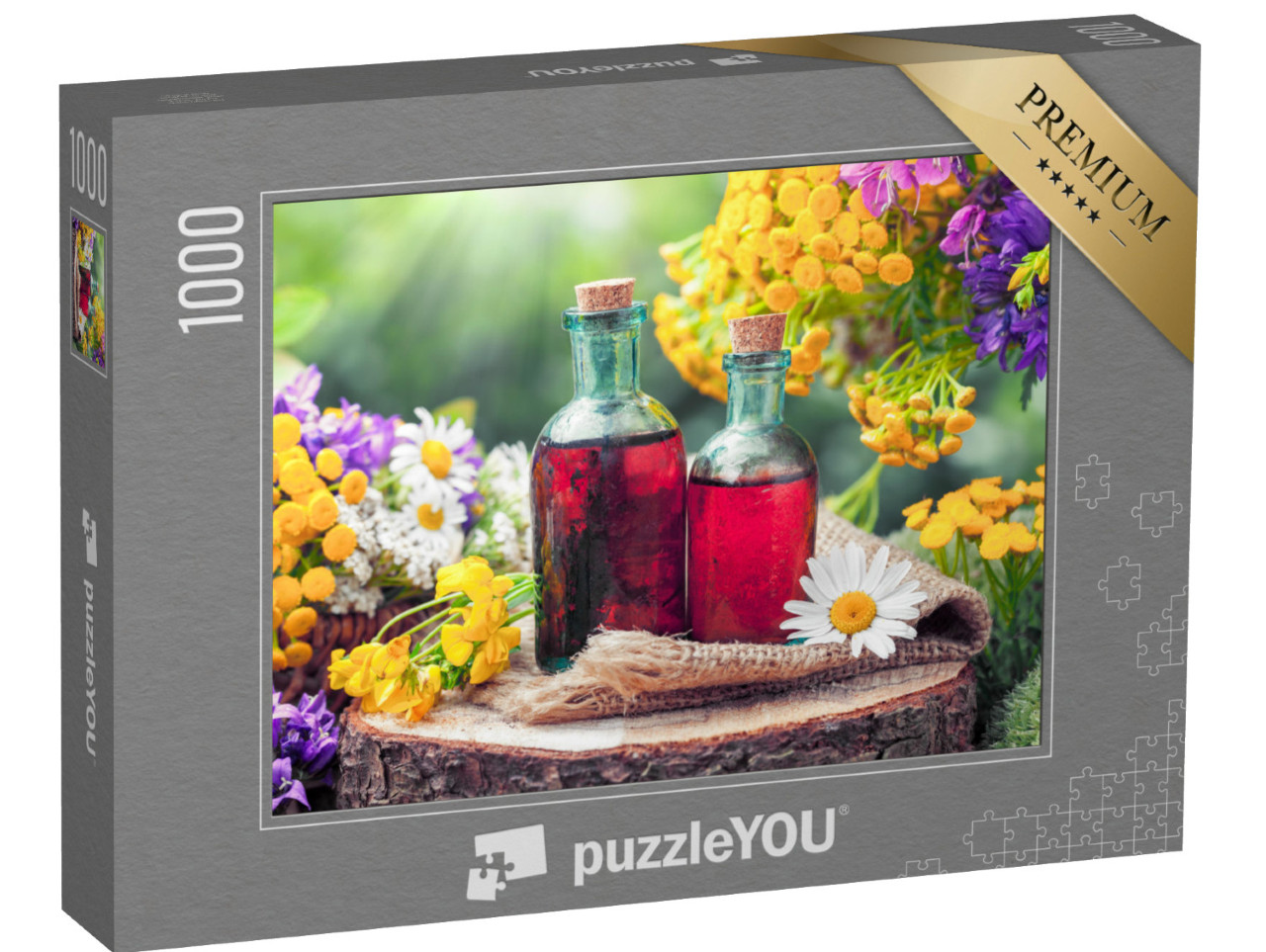 puzzle 1000 dílků „Tinktury z léčivých bylin a divokých květů“