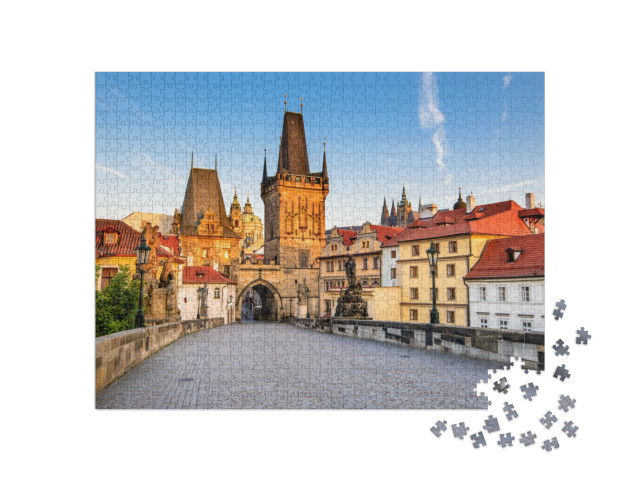 puzzle 1000 dílků „Praha, Česká republika: Karlův most přes Vltavu“