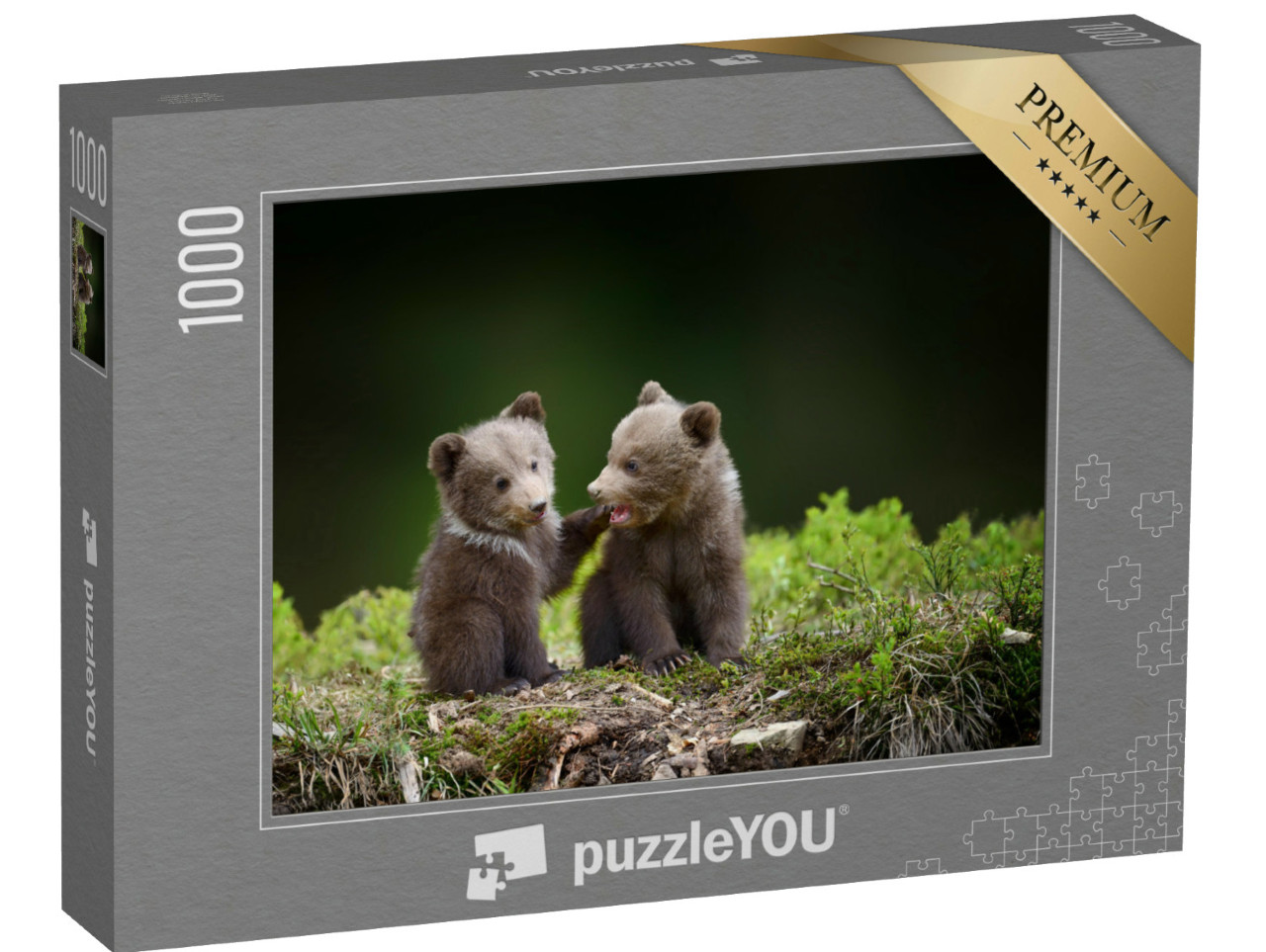 puzzle 1000 dílků „Dvě malá medvíďata v lese“