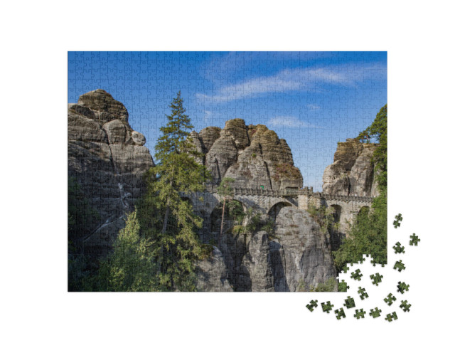 puzzle 1000 dílků „Labské pískovce v ranním světle“