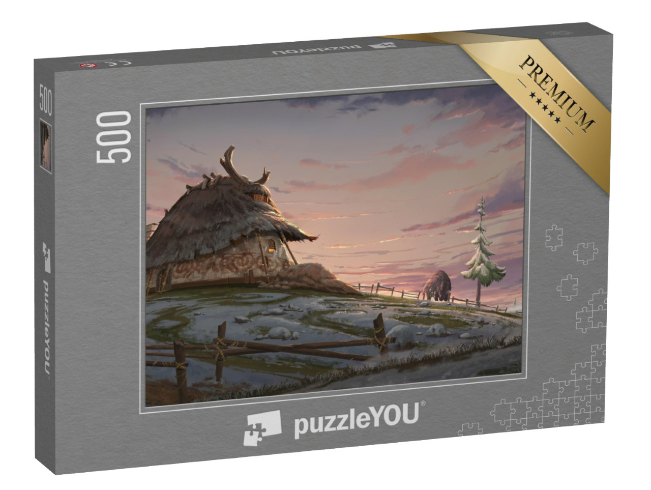 puzzle 500 dílků „Statek ze starých časů“