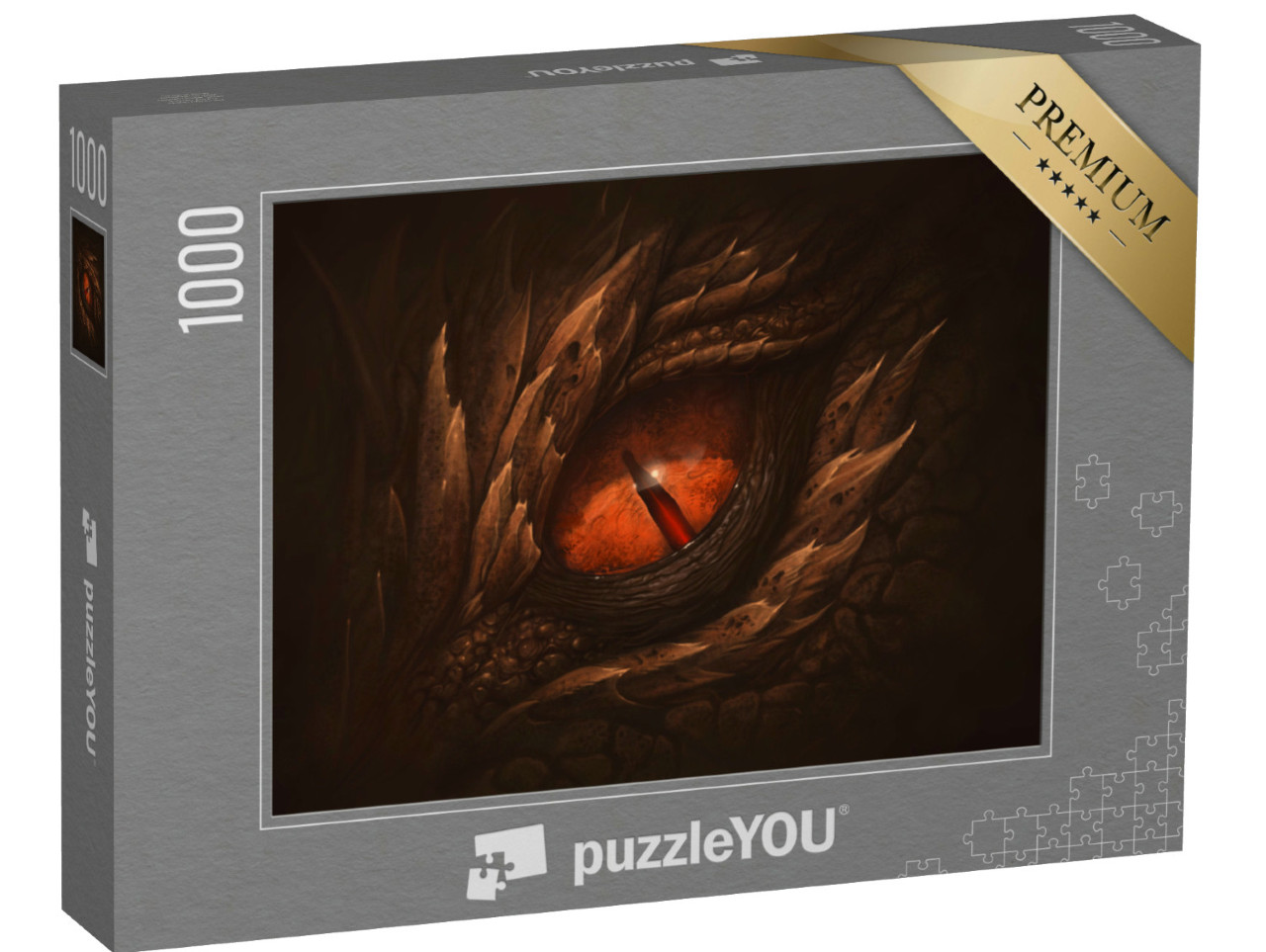 puzzle 1000 dílků „Oko fantasy draka“