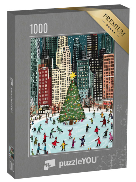 puzzle 1000 dílků „Bruslení v New Yorku“