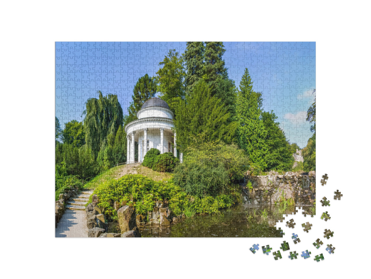 puzzle 1000 dílků „Kassel, Bergpark Wilhelmshöhe, Německo“