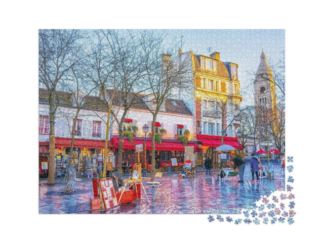 puzzle 2000 dílků „Place du Tertre, Montmartre, Paříž“