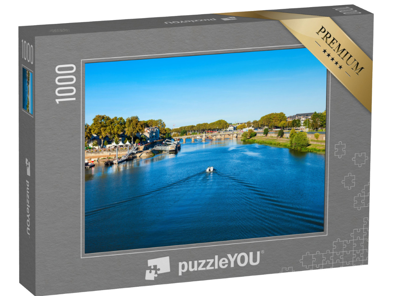 puzzle 1000 dílků „Loira u Angers v západní Francii“