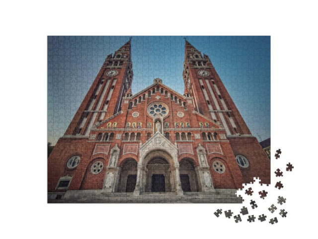 puzzle 1000 dílků „Jednou z krás Maďarska je katedrála v Szegedu.“