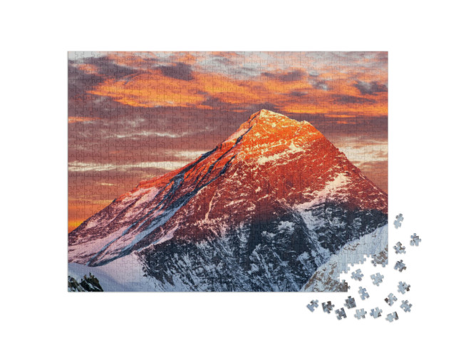 puzzle 1000 dílků „Večer na Mount Everestu, Nepál“