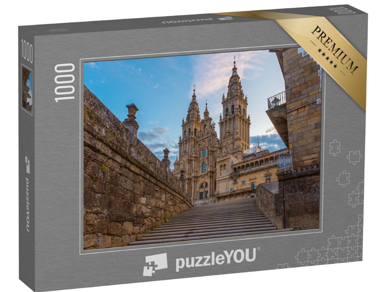 puzzle 1000 dílků „Poutní místo: katedrála v Santiagu de Compostela“