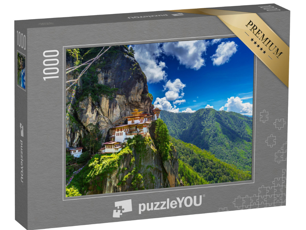 puzzle 1000 dílků „Taktshang Goemba, Klášter Tygří hnízdo, Bhútán“