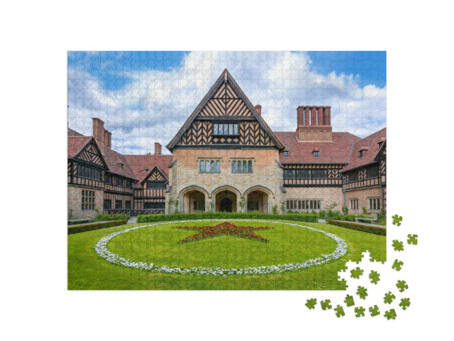 puzzle 1000 dílků „Zámek Cecilienhof v Novém parku, Postupim, Německo“