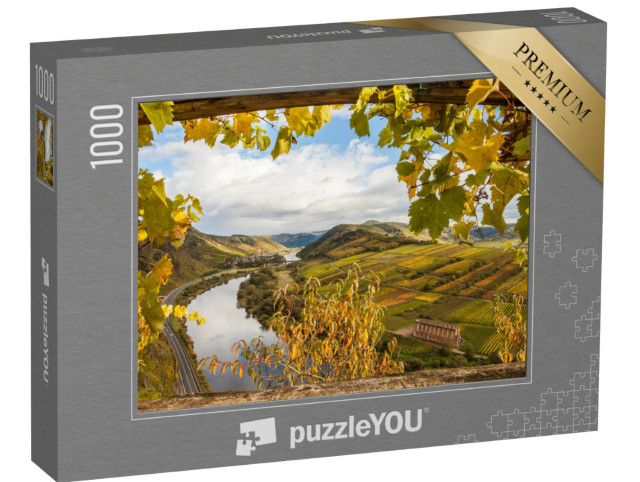 puzzle 1000 dílků „Zlaté vinice: Mosella na podzim, Německo“