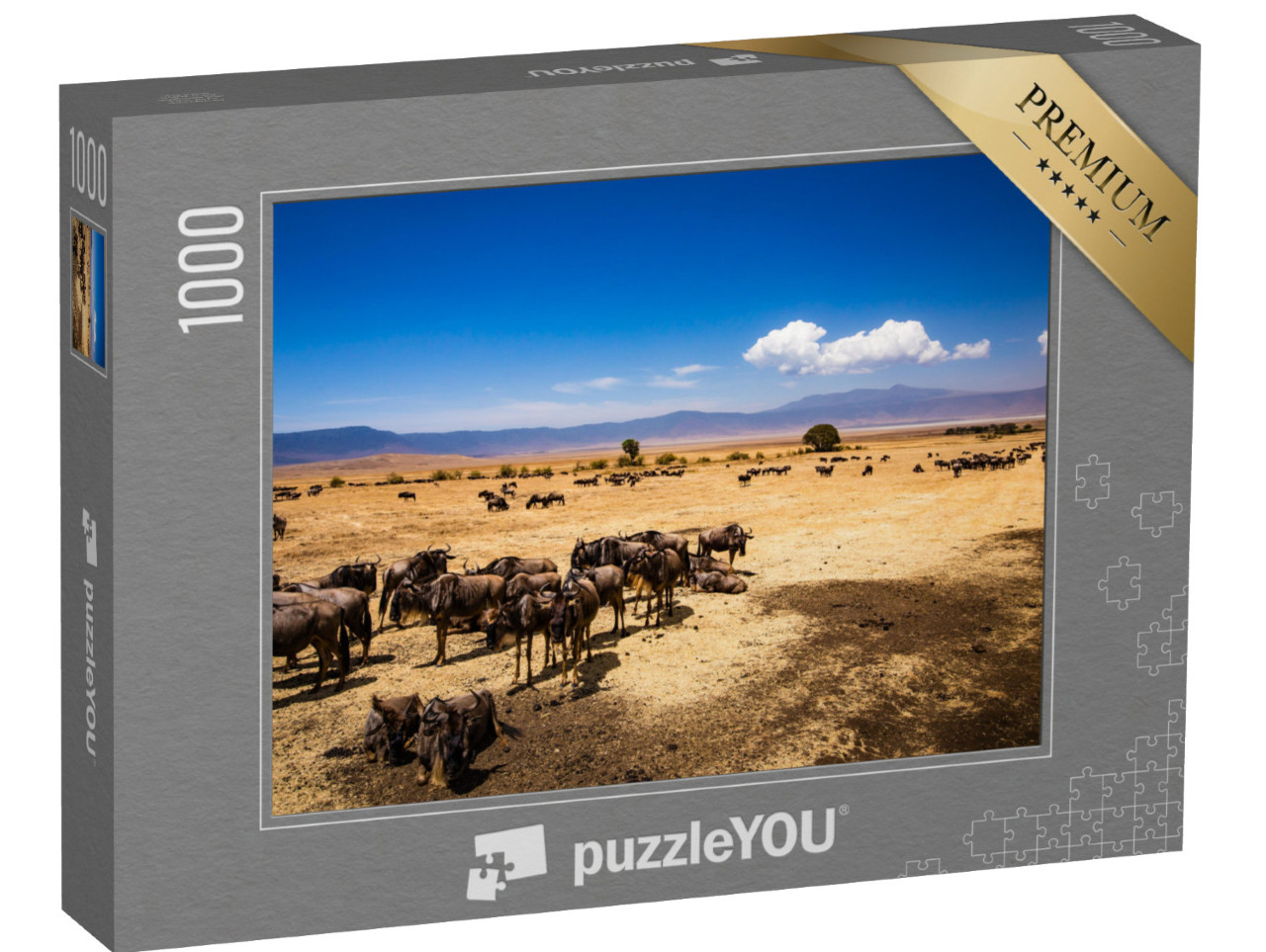 puzzle 1000 dílků „Kráter Ngorongoro v Tanzanii“