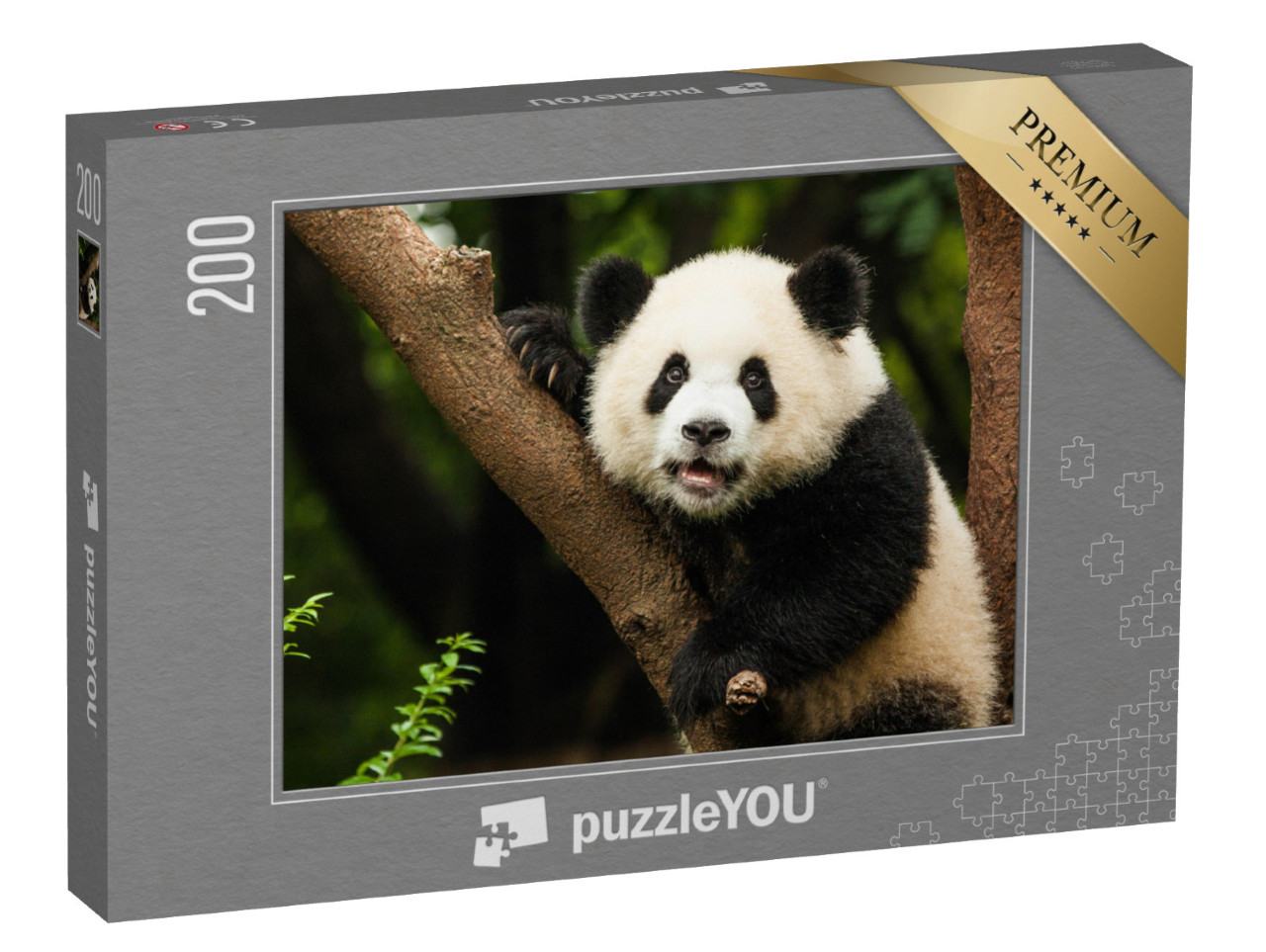 puzzle 200 dílků „Panda ve svém přirozeném prostředí“